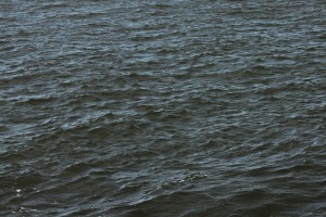 MATTHEW SWARTS DARK, RIPPLING WATER FILLS THE FRAME, SHOWING SMALL WAVES AND TEXTURE ON THE SURFACE, REFLECTING LIGHT IN SOME AREAS. NO VISIBLE LAND, SKY, OR OBJECTS—JUST THE MOVEMENT AND PATTERN OF THE WATER.