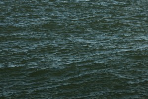 MATTHEW SWARTS CLOSE-UP VIEW OF DARK GREEN OCEAN WATER WITH SMALL, GENTLE WAVES AND RIPPLES ACROSS THE SURFACE.