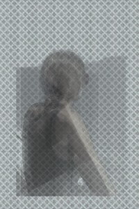 MATTHEW SWARTS A FAINT, TRANSLUCENT FIGURE OF A PERSON APPEARS TO BE SITTING ON A CHAIR AGAINST A BACKGROUND OF A SUBTLE DIAMOND PATTERN.