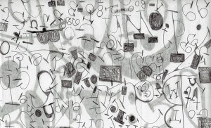 MATTHEW SWARTS MYSTERY SCHOOL LISSY PAINTING COPAKE NEW YORK 1999