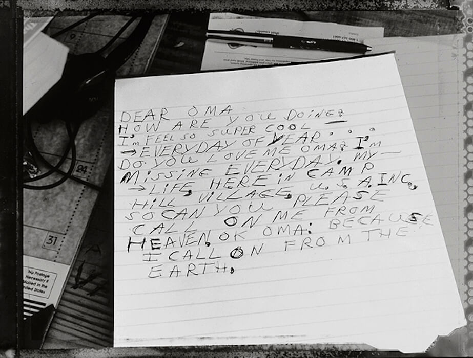 Chris' Letter, Copake, New York, 2000.