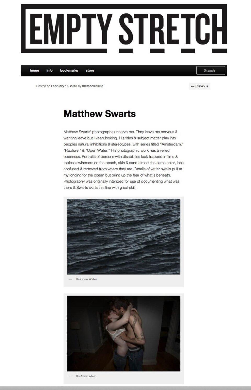 MATTHEW SWARTS Matthew Swarts + EMPTY STRETCH matthew swarts empty stretch