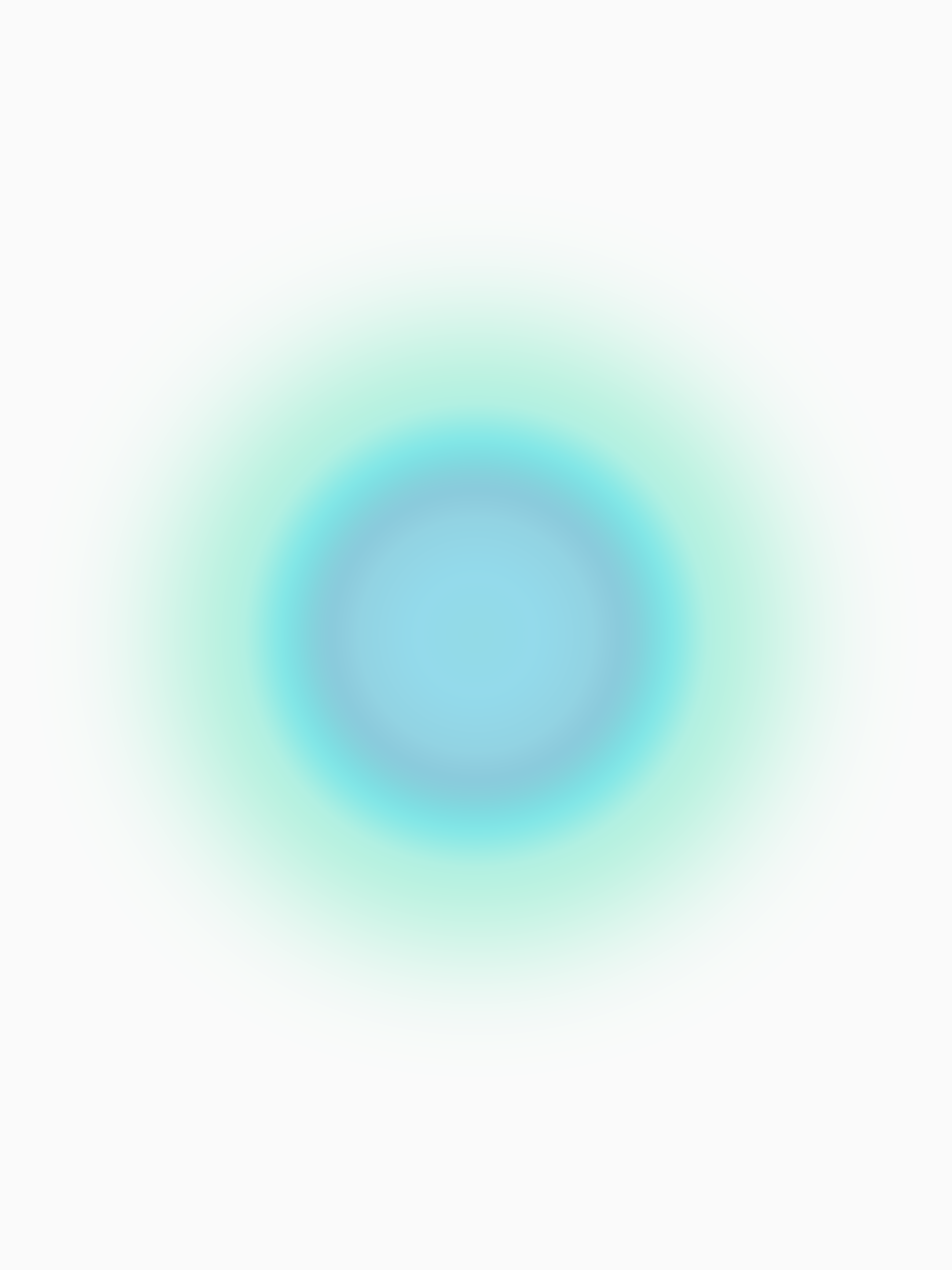 MATTHEW SWARTS A soft, abstract blur of blue and teal forming concentric circular gradients on a white background, creating a glowing, calming effect reminiscent of contemporary artist Matthew Swarts' signature style.