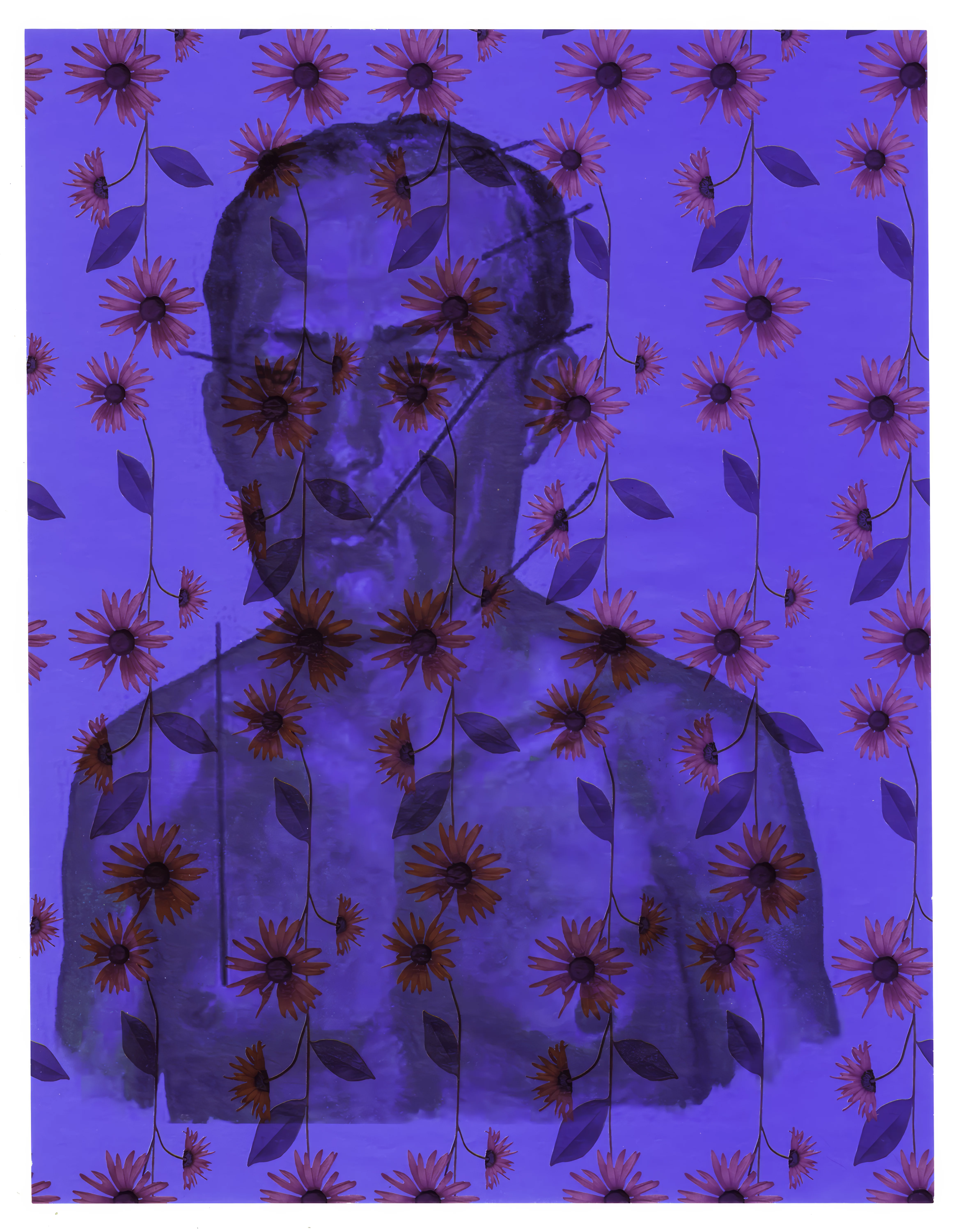 guy w purple flowers