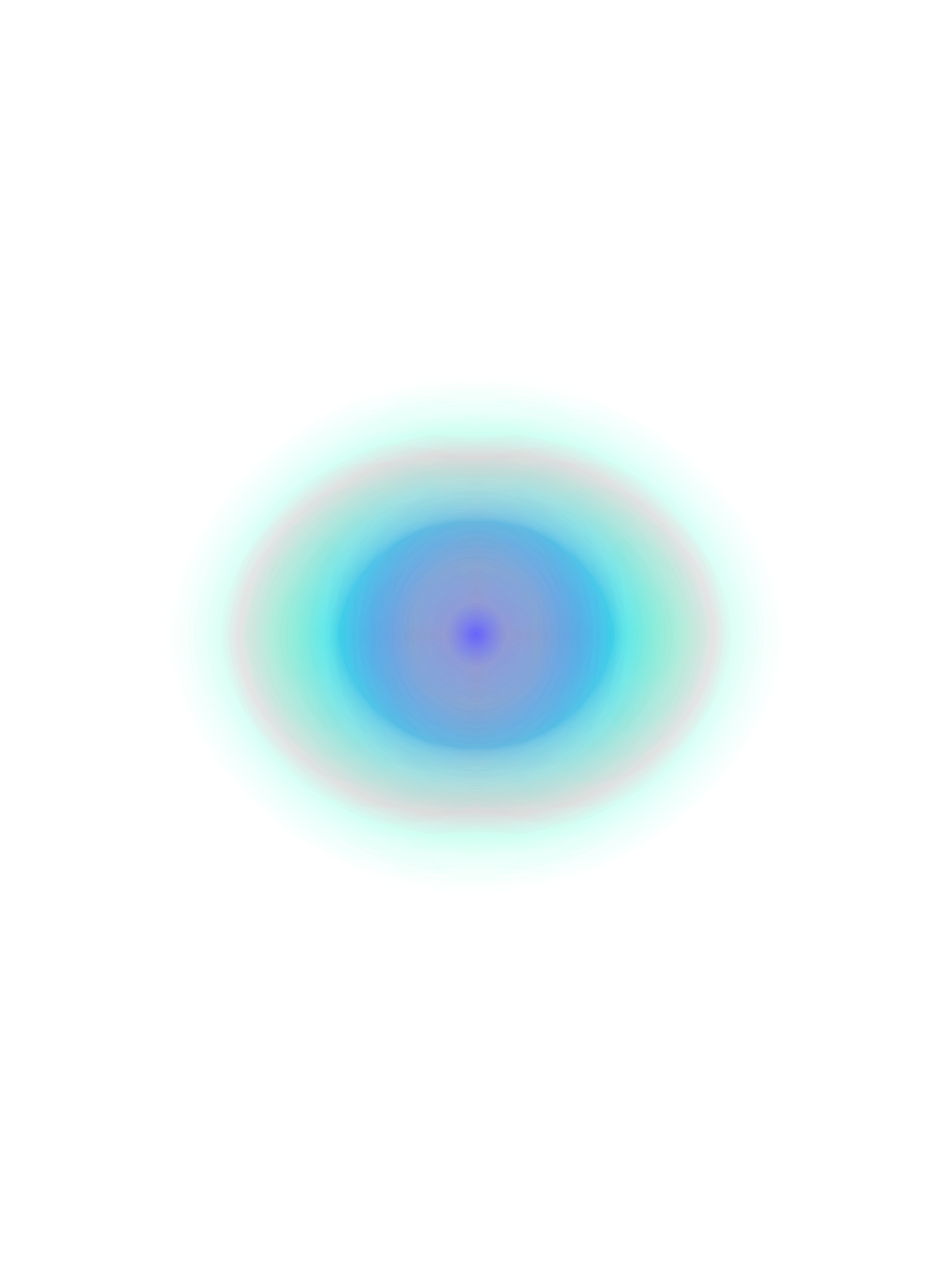 MATTHEW SWARTS A soft, circular gradient with a blue and purple center, inspired by ART photography, fading outward through turquoise and light pink to white, creating a glowing, ethereal effect on a white background.