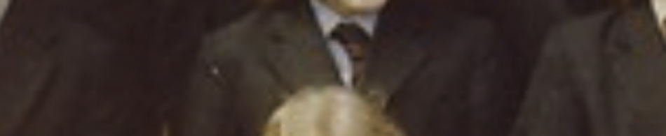 MATTHEW SWARTS A cropped, blurry photo in a contemporary style shows the faces and shoulders of people dressed formally in suits and ties, with one person with light hair in the foreground—a striking piece of photography by Matthew Swarts.