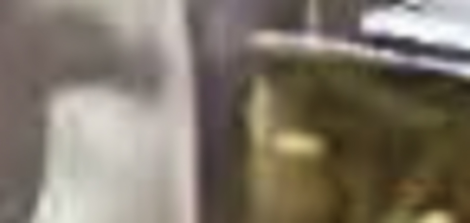 MATTHEW SWARTS A blurry PHOTOGRAPHY image showing the inside of a refrigerator with indistinct food items on the shelves, capturing an everyday scene through the creative lens of a PHOTOGRAPHER.