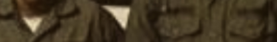 MATTHEW SWARTS A cropped, blurry image in the style of contemporary art by Matthew Swarts, showing the upper torsos of people wearing olive green military-style uniforms with visible pockets and buttons.