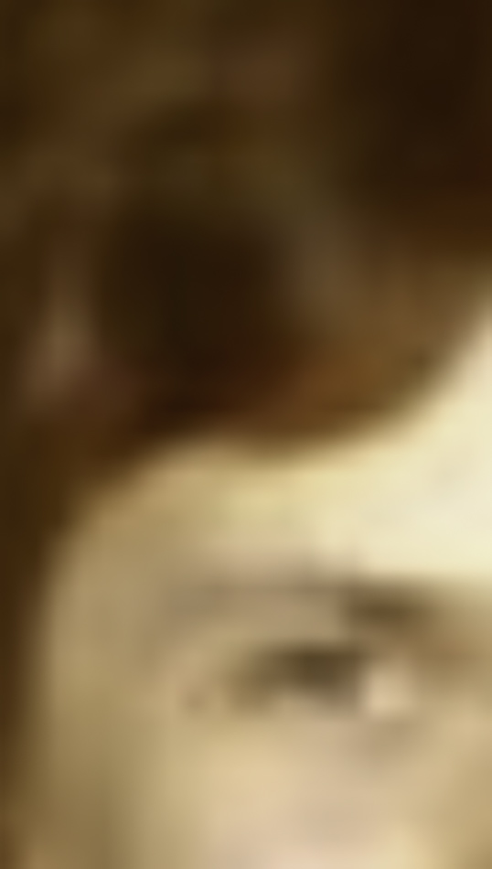 MATTHEW SWARTS A close-up, blurred image showing the upper part of a person's face and forehead with light skin and brown hair, characteristic of MATTHEW SWARTS' contemporary art style, where the eye, eyebrow, and hair details remain indistinct.