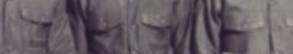 MATTHEW SWARTS A close-up view of the chest area of several people wearing button-up shirts with front pockets, shown side by side. The slightly blurred image, reminiscent of contemporary art by artist Matthew Swarts, is cropped at the shoulders.