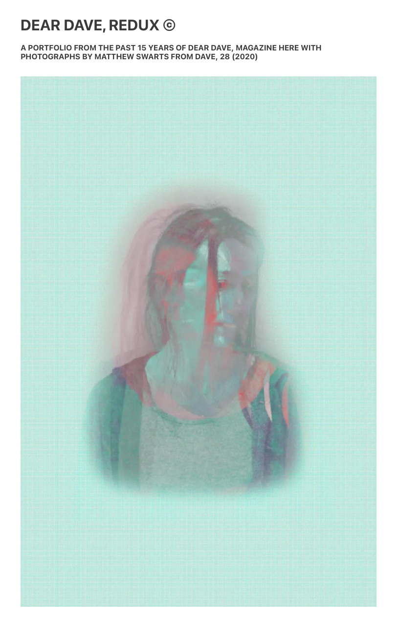 MATTHEW SWARTS + DEAR DAVE, REDUX OCTOBER 2026A